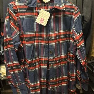 LuLaRoe Blue and Red Plaid Shirt